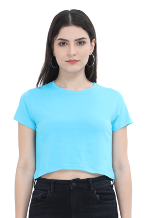 Sky Blue Crop Top